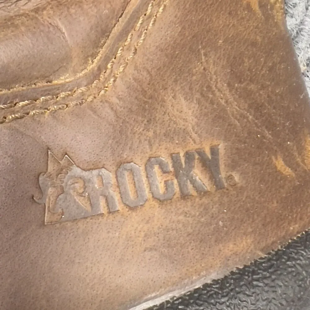 Rocky Men 5” Work Hiker Brown Boot 11.5 Waterproof Composite Toe Leather RKK0245